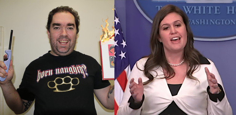 smokey eye sarah sanders michelle wolf