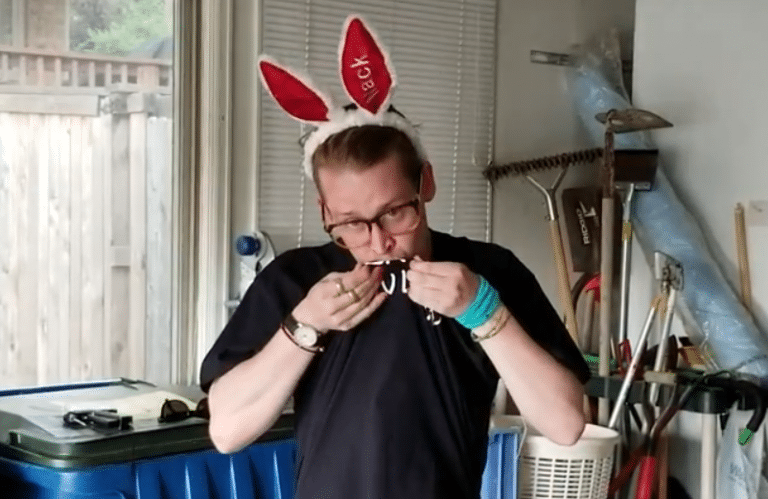 Macaulay Culkin Makes Shirts