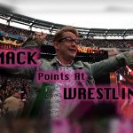 Macaulay Culkin pointing at Wrestlemania