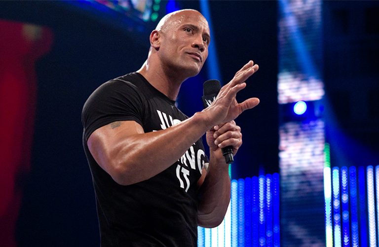 The Rock's belly button