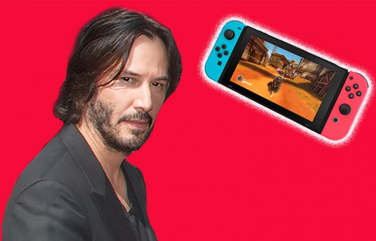 Keanu Reeves Just Ate A Switch